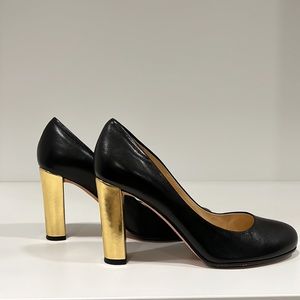 Kate Spade Black With Gold Heels